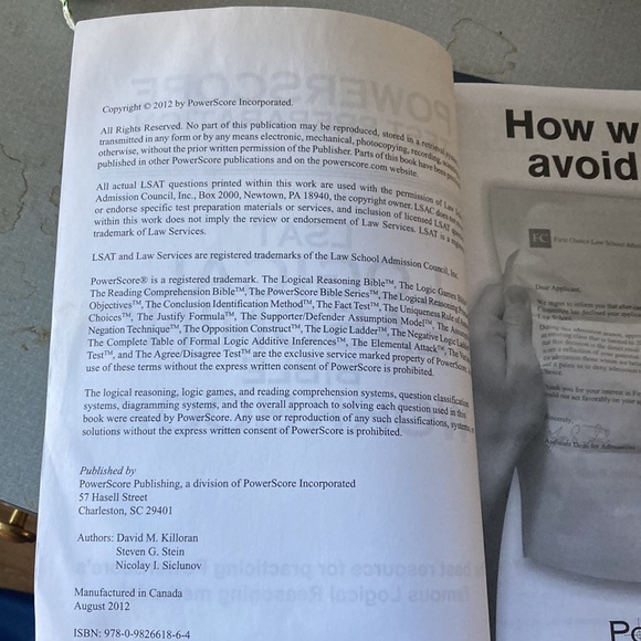 LSAT logical reasoning Bible workbook by PowerScore - Picture 9 of 12